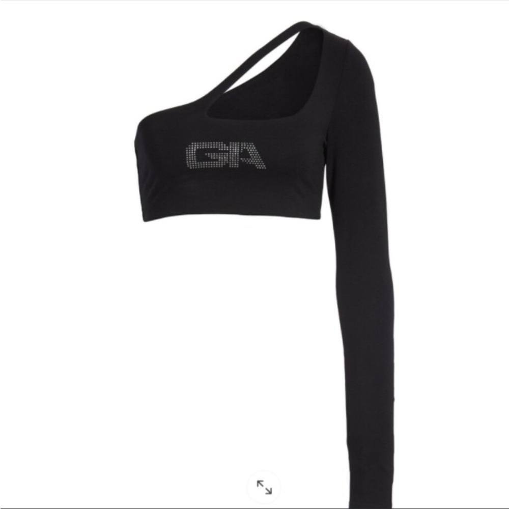 I.AM.GIA One-Shoulder Cut-Out Cropped Top - Picture 2 of 2